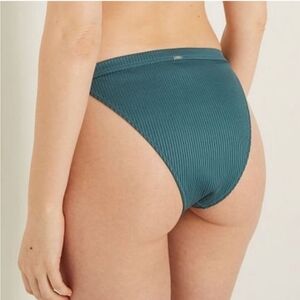 Victoria's Secret PINK Swim Ribbed Highleg Teal Bikini Bottom